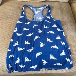 Shark design tank top